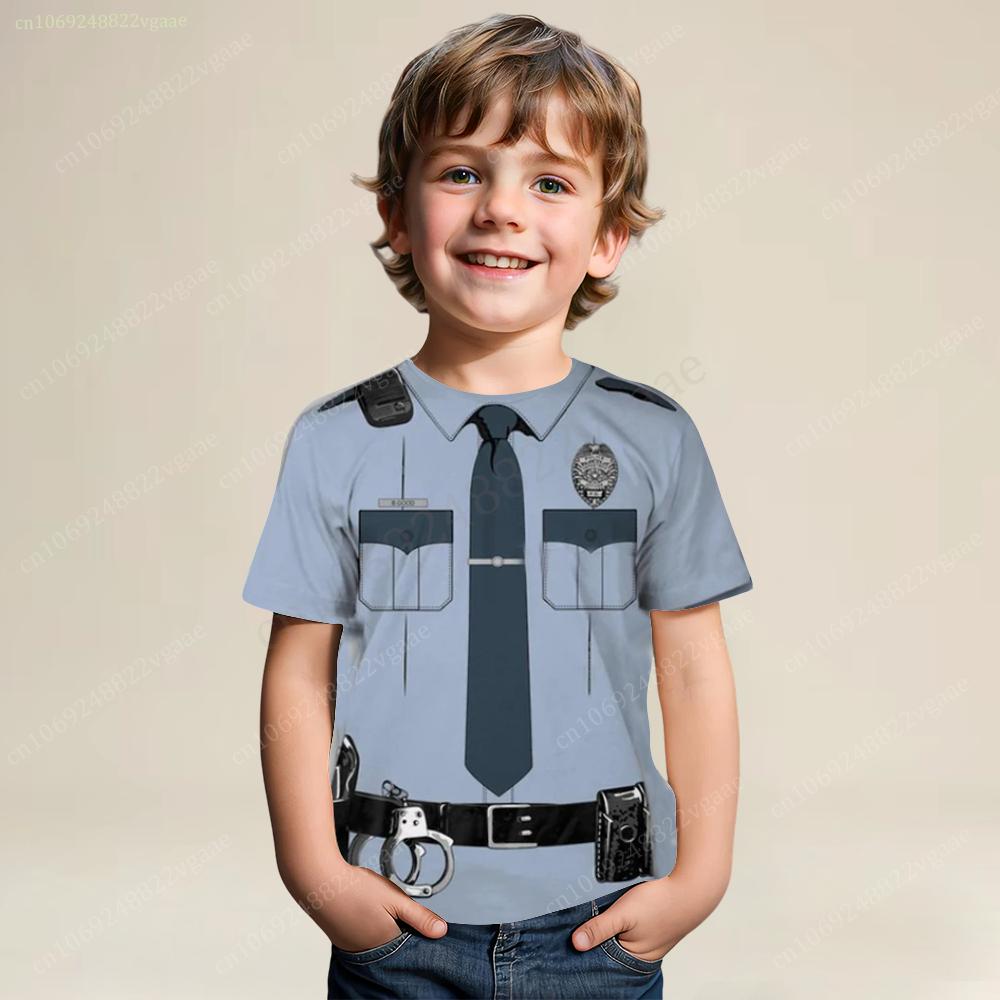 Летняя футболка с изображением капитана, детская футболка с изображением капитана для мальчиков, мужская футболка с коротким рукавом, забавная футболка, одежда для девочек, костюм для косплея, униформа для вечеринки