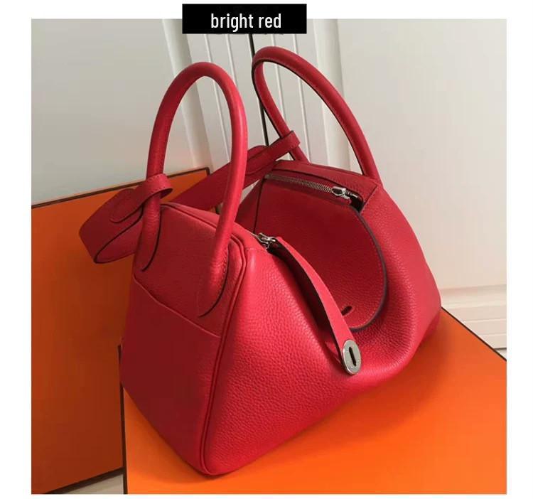 Мини-сумка Lindy 2025: Женская сумка через плечо и через плечо из коровьей кожи First Layer Lychee