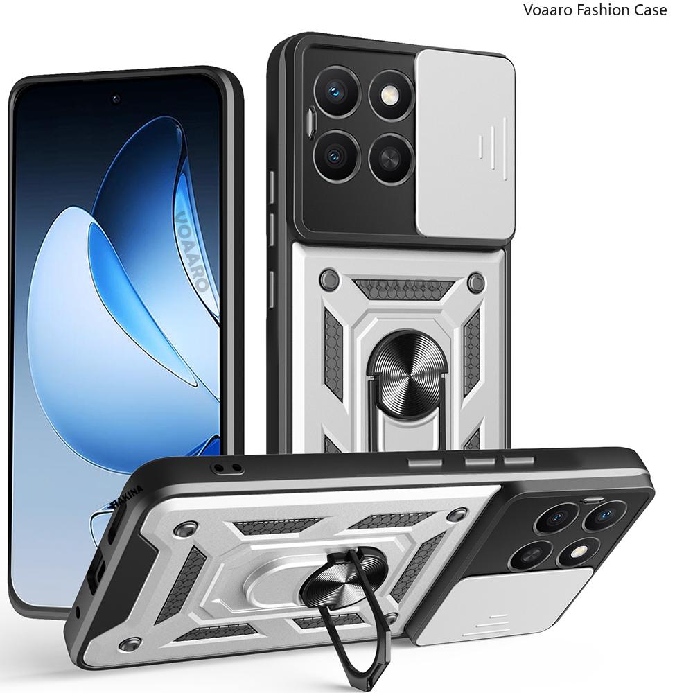 Чехол-накладка Slide Lens Armor для Honor X6C 4G, чехол для Honor X8C X7C X5B X5 Plus, чехол с магнитной кольцевой подставкой, противоударная крышка