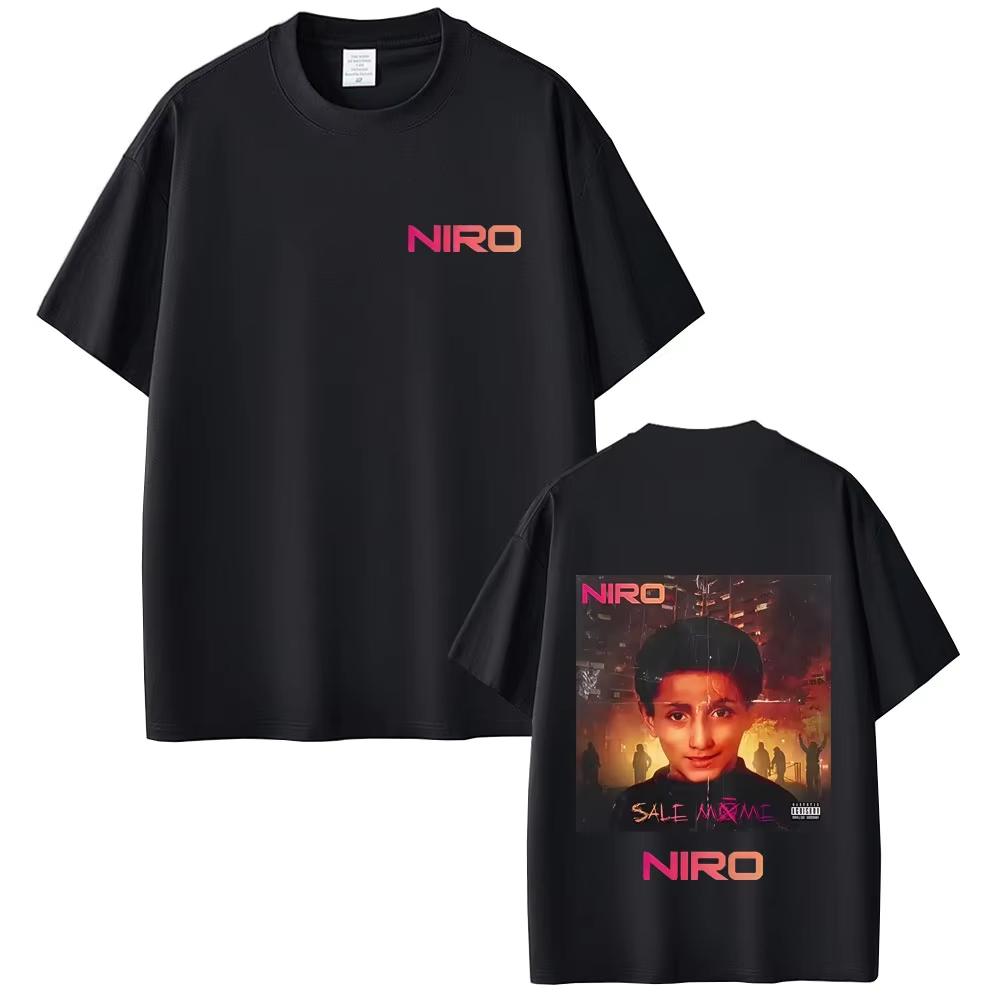 RapRapper Niro Sale Môme Album T Shirts Men Women 2026 Fashion luxury Streetwear Unisex Vintage Casual Pure Cotton Crewneck Top