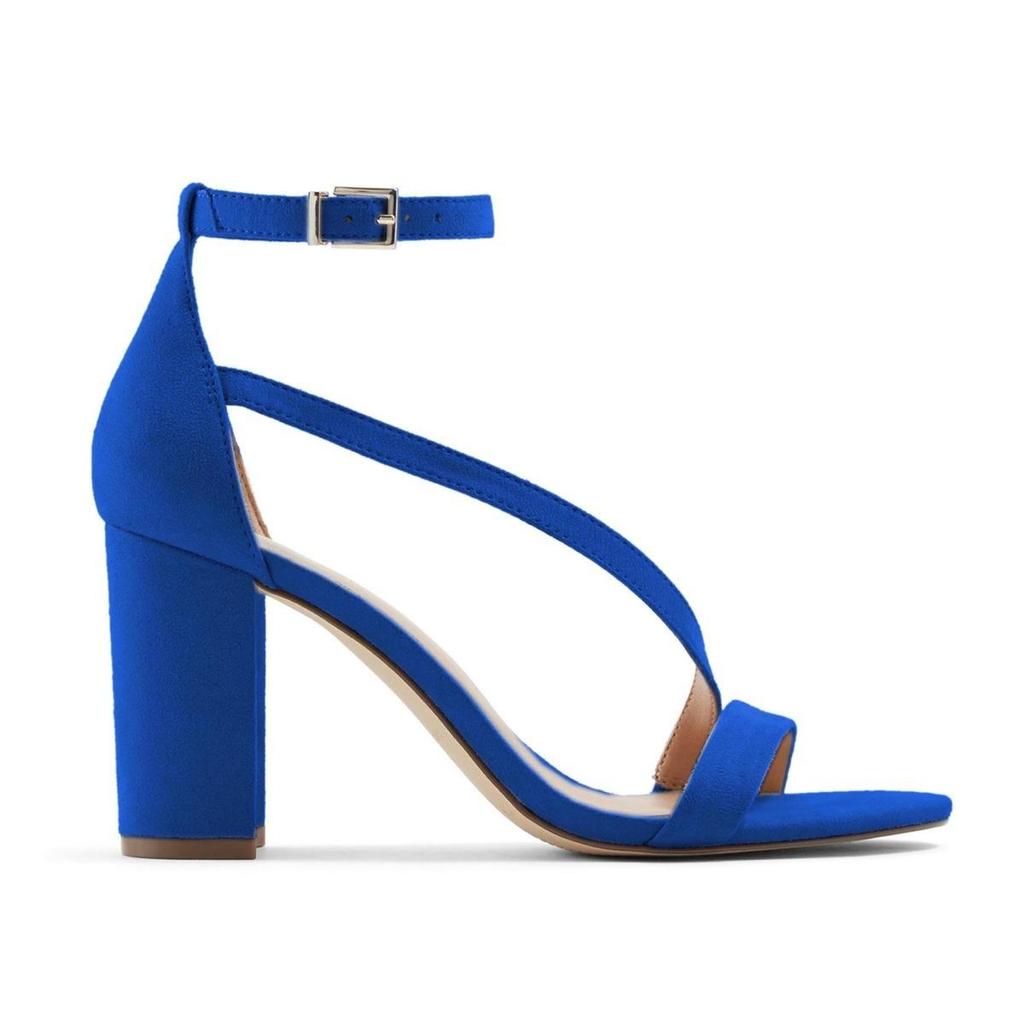 Женские замшевые босоножки на низком каблуке-лодочке на массивном каблуке