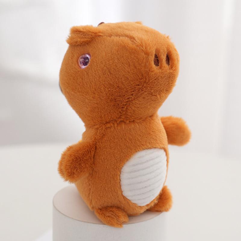 Colorful Plush Dinosaur Toy Sweet Keychain Bag Charm Adorable Stuffed Animal