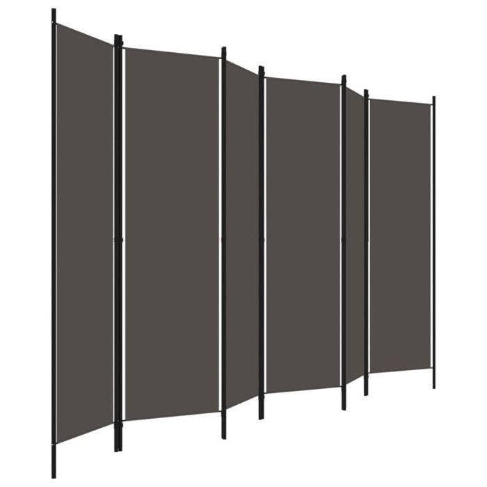 VidaXL Room Divider 6 Panels Anthracite 300x180 Cm