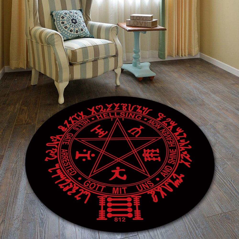 Magic Circle Fate Black Butler Floor Rug Doormat Round Carpet Room Bedroom Kitchen Living Room Non-slip Mat Cosplay Gift