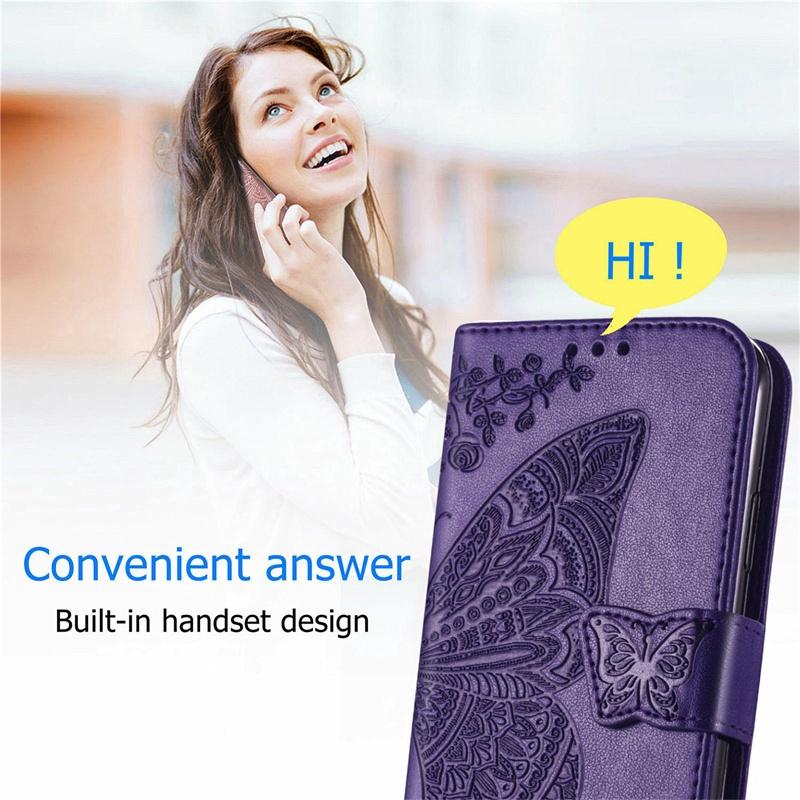 For Nokia HMD Pulse Pro Plus Case Flip Leather Wallet Cover Card Holder Cute Butterfly