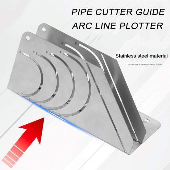 Foam Pipe Cutter Tool High Precision 45-Degree Rubber Insulation Pipe Cutter Adjustable Design Stainless Steel Rubber Pipe Insulation Cutter Guide