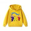 Детское худи с принтом мультяшного малыша с антенной, удобный и мягкий высококачественный топ для девочек, новая теплая худи на осень и зиму