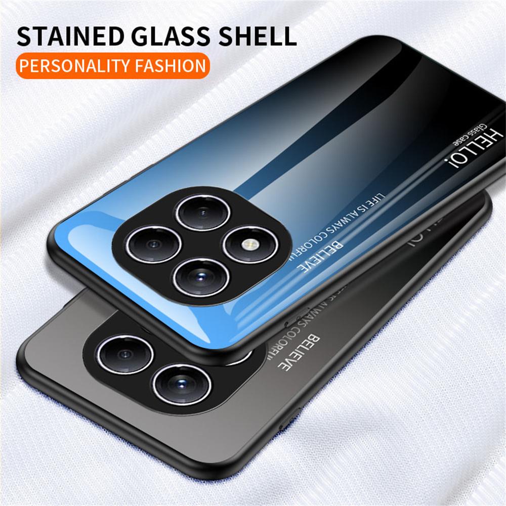 For Xiaomi Redmi Note 14 Pro 4G Case Anti-Scratch Tempered Glass+PC+TPU Phone Cover