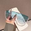 Полукруглые солнцезащитные очки для женщин Моноблок Защитные очки для улицы Оверсайз солнцезащитные очки UV400