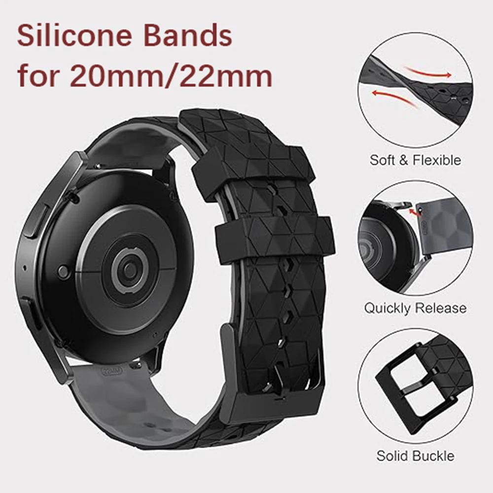 20mm 22mm Silicone Universal Band For Garmin/HUAWEI/Samsung/Amazfit/Xiaomi/Redmi Watch Strap For Men and Women Watchband Correa