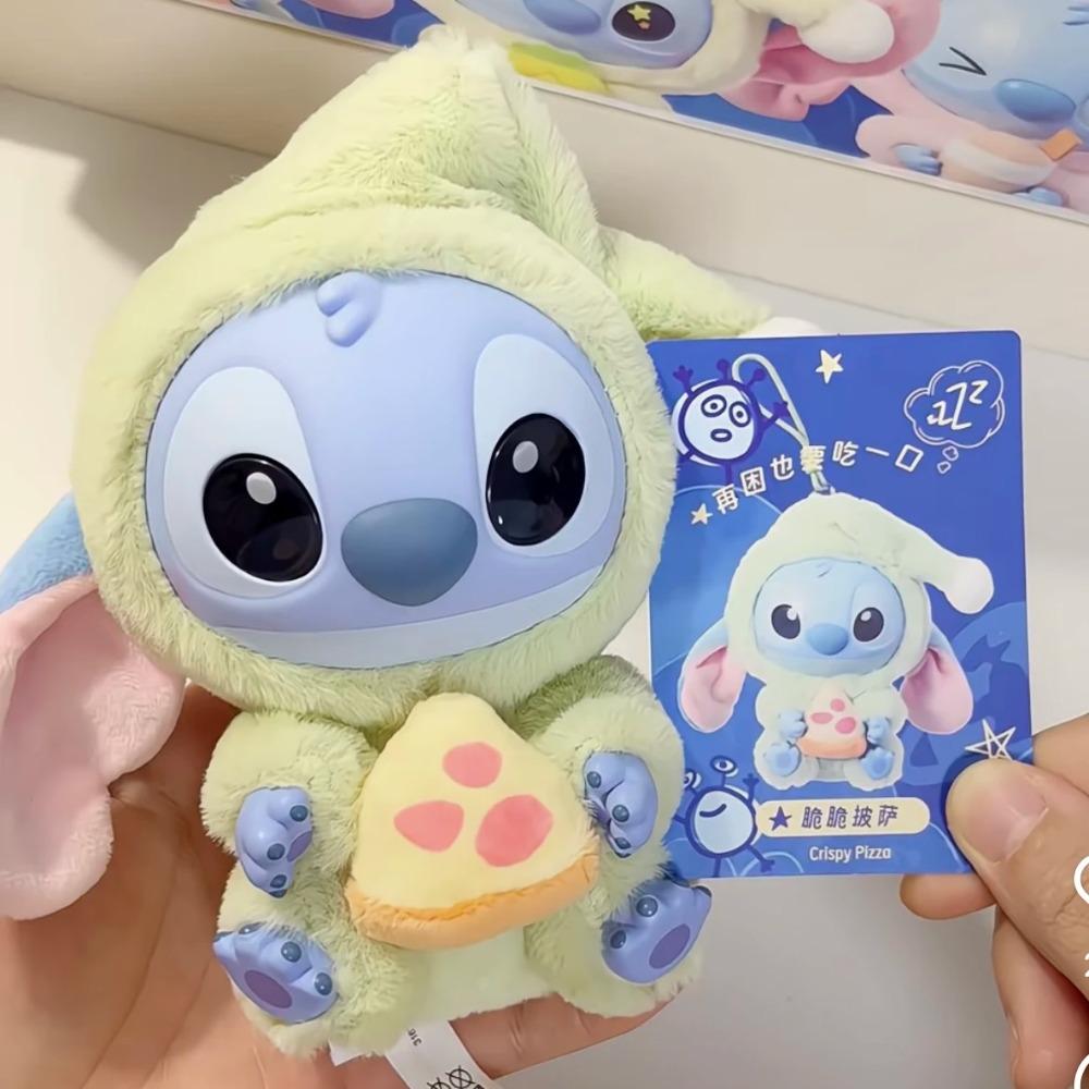 Оригинальный Miniso Disney Стич Серия «Съешь что-нибудь перед сном» Виниловый Блайнд Бокс Сумка Подвеска Милая Кукла Мистери Бокс Игрушка Подарок для Взрослого