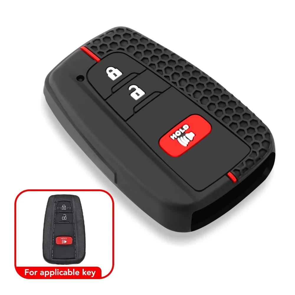 2/3/4 кнопки силиконовый чехол для автомобильного ключа держатель для брелока для Toyota Prius Camry Corolla Avalon CHR RAV4 Land Cruiser Prado брелок
