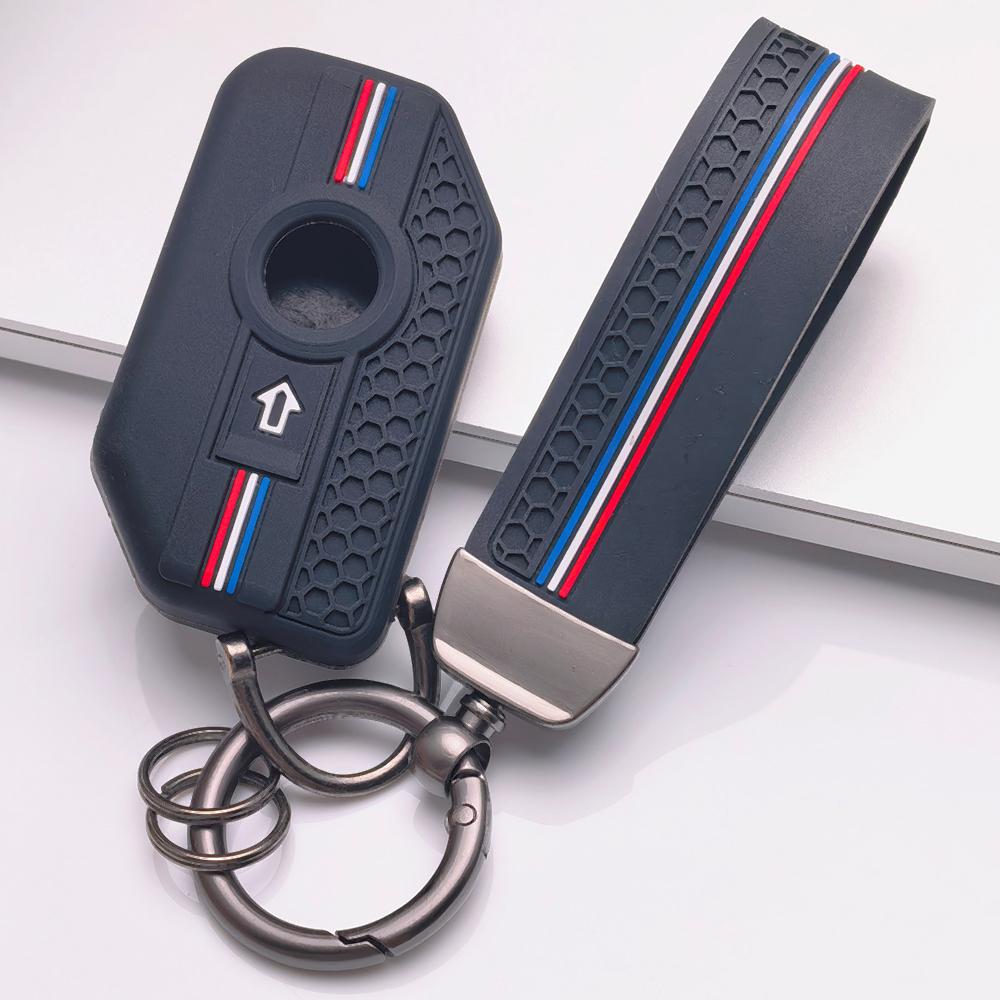 Key Fob Cover for BMW R1200GS R1250GS Adventure K1600GT K1600GTL F750GS F850GS F900R with Keychain Anti-Scratch Surface Shockproof Structure