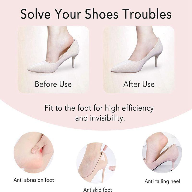 НОВЫЙ Защитный стикер для каблука высокого каблука, подкладка, захваты, женские стельки для обуви, облегчение боли, уменьшение размера, подушечка для ухода за ногами, вставка для обуви