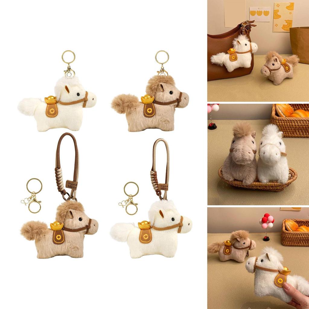 Подвеска-брелок в виде лошадки, кукла, игрушка, сувенир для вечеринки, подарок, благословение, сувенир, подвеска для ключей, мягкая игрушка на день рождения