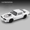 NEW 1/32 Pontiac Firebird Alloy Muscle Car Model Sound and Light Pull Back Children's Toy Collectibles Birthday Gift