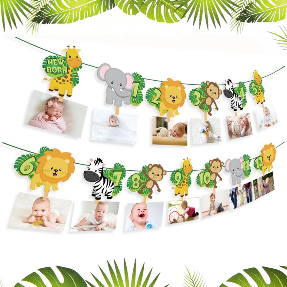 Jungle Birthday Birthday Party Decorations Bunting Banner Safari Birthday Jungle Safari Birthday