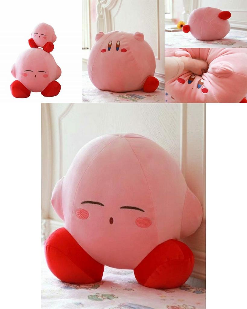 Очаровательная большая плюшевая кукла Kirby Adventure, идеально подходящая для детского подарка и домашнего декора