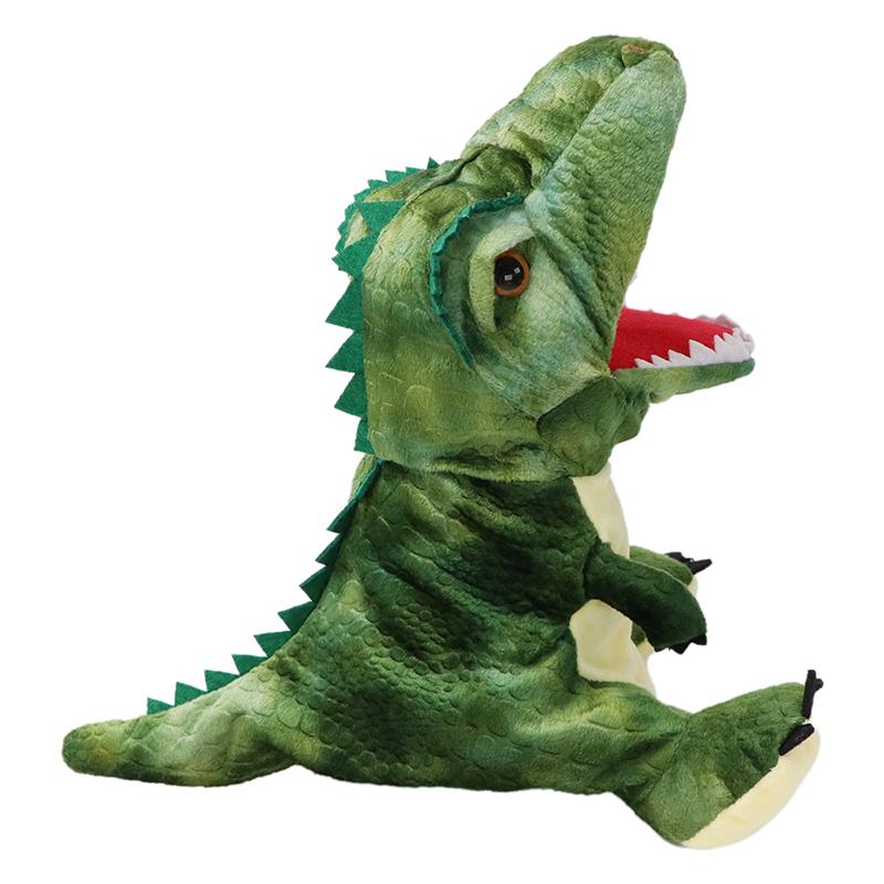 Dinosaur Hand Puppet Plush Toys Kindergarten Performance Hand Control Triceratops Open Mouth Tyrannosaurus Hand Puppets Toy
