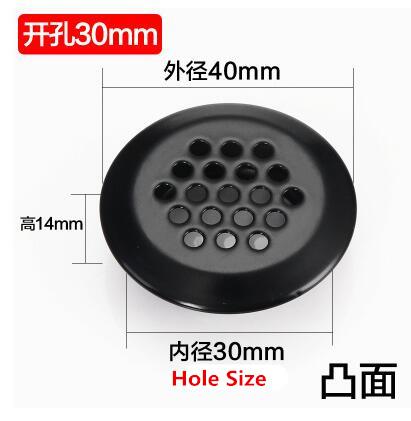 10pcs Stainless Steel Round Ventilation Cover Air Vent Louver Mesh Hole for Wardrobe Shoe Cabinet Furniture Accessories