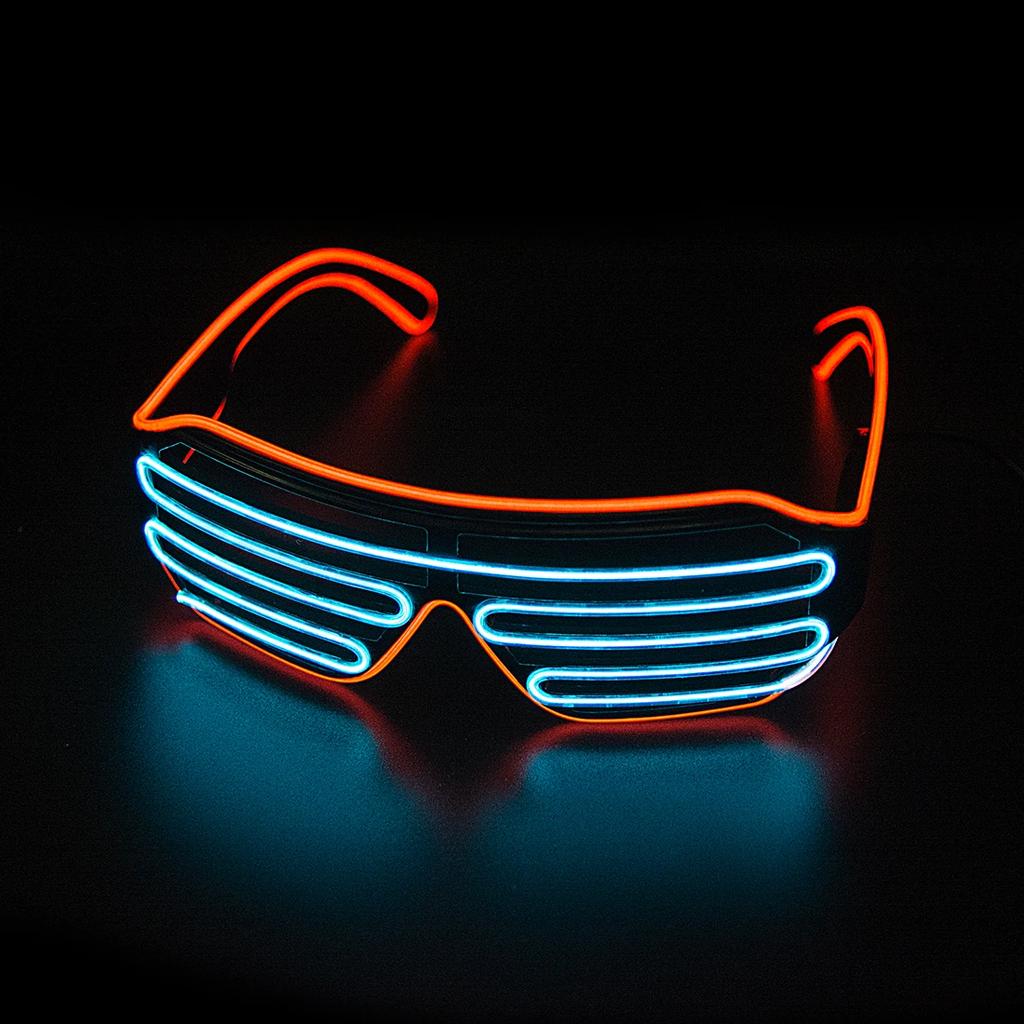 Светодиодные светящиеся очки Gafas Luminous Bril Neon Рождественские светящиеся солнцезащитные очки Мигающие световые очки для вечеринок Реквизит Костюмы Новые