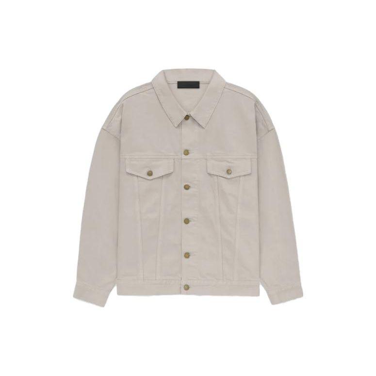 Fear of God Джинсовая куртка Essentials Silver Cloud Мужская верхняя одежда Серый 202BT234272F