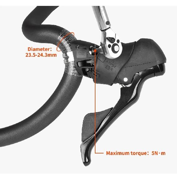 TOSEEK RS-WRC T800 Carbon Fiber Handlebar Road Bike Bent Bar 400/420/440mm Bicycle Gravel Handlebars Outward Expansion Bar