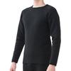 Mochihada Mochijoy Crew Neck Long Sleeve Extra Size Cold Cold Fleece Outdoor Work Shirt, Thick, Men's, L, Black, Protection, Innerwear, Men's,