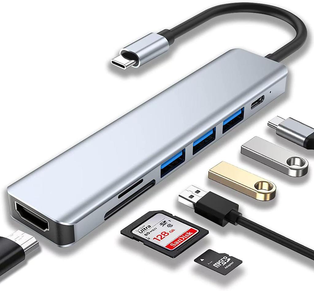Концентратор USB Type-C 8-в-1 с многоэкранным дисплеем и высокоскоростной передачей данных