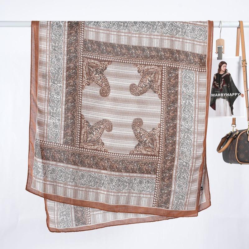 Scarf Scarf Ladies Four Seasons Warm Decoration Enlarged Scarf Thin Shawl Summer Beach Sunscreen