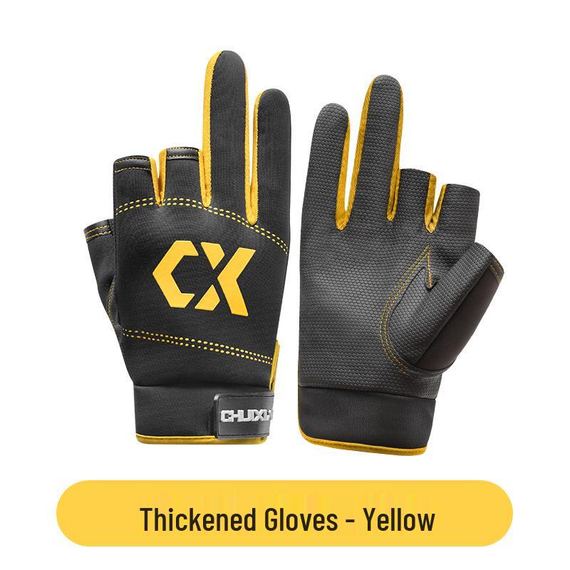 Мужские ультратонкие водонепроницаемые рыболовные перчатки с защитой от солнца, защитой от проколов и противоскользящим кроем с тремя открытыми пальцами для летней рыбалки нахлыстом