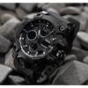 Мужские спортивные тактические часы Besta Power Black с секундомером и будильником