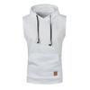Men Sleeveless Hoodies Fashion Casual Hooded Sweatshirt Men Bodybuilding Tank Top Sporting Shirt Waistcoat Vest Gym
