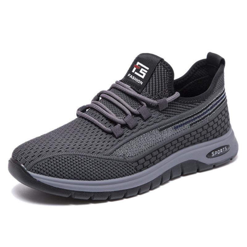 Новые мужские туфли, спортивная обувь на плоской подошве, повседневная обувь 2024 года, новая модная дышащая обувь для ходьбы, легкая и удобная мужская обувь