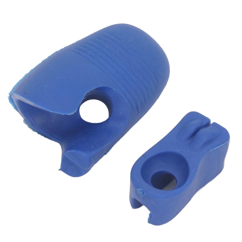 2 Pcs Violin Bow Grip Corrector Soft Reusable Silicone Violin Viola Bow Hold Teaching Aid Blue