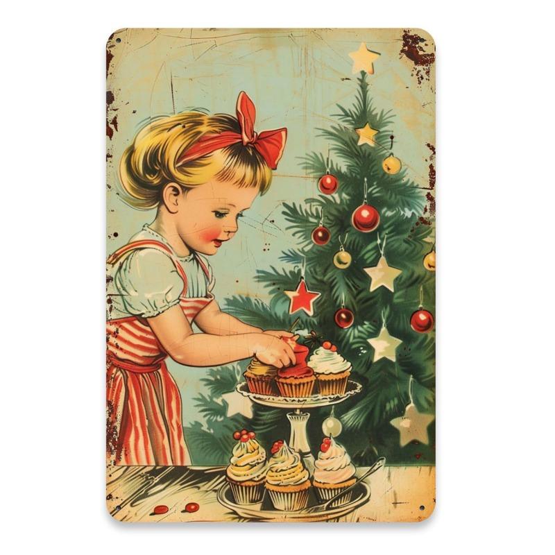 "Candy Shop" Vintage Metal Tin Sign Wall Decor