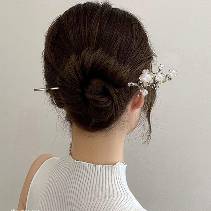 Древние палочки для волос, старинные китайские женские палочки для волос, женские жемчужные украшения, палочки для волос, головной убор ханьфу, шпильки, аксессуары