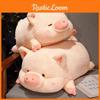 Милая розовая свинка, плюшевая игрушка-подушка для девочек и детей, короткий плюш и наполнитель из полипропиленового хлопка, 40x22x20 см