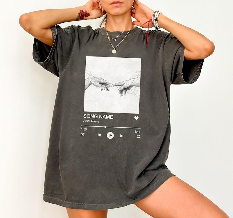 Custom Song Name Music Player Personalized T shirt