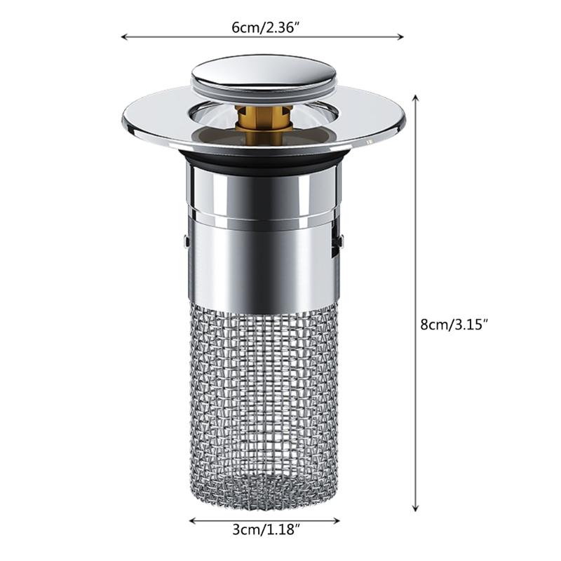 Convenient & Reliable Sink Plug Effective Hair Filter & Quick Drainer Universal Compatibility Say Goodbye to Clogs