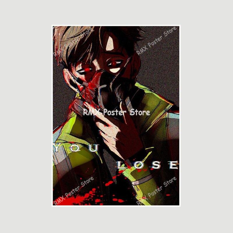 Белая бумага аниме Killing Stalking плакат манга персонаж живопись картина настенные художественные принты украшение для гостиной домашний декор