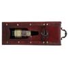 Vintage Single Red Wine Storage Box Portable Wooden Wine Package Gift Box W  Handle