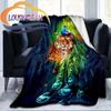 Animal Blanket Peacocks and Tigers  Print All Season Lightweight Plush Cozy Super Soft Luxury Couch Sofa Bed