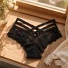 Underwear Women Lace Floral Thong Low-Rise T-back Panties Lace Solid Briefs  Female