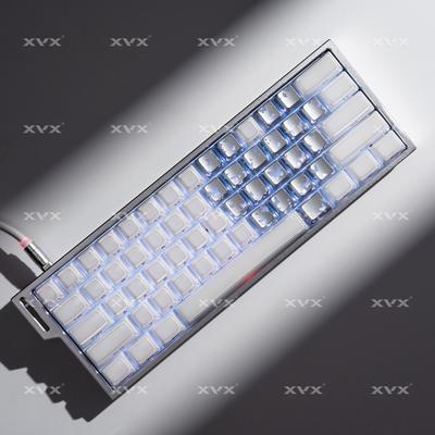 XVX Keycaps 'Сердце Бабочка Бесстрашный': Полупрозрачная термотрансферная печать с узором «Бабочка Заката» для игр.
