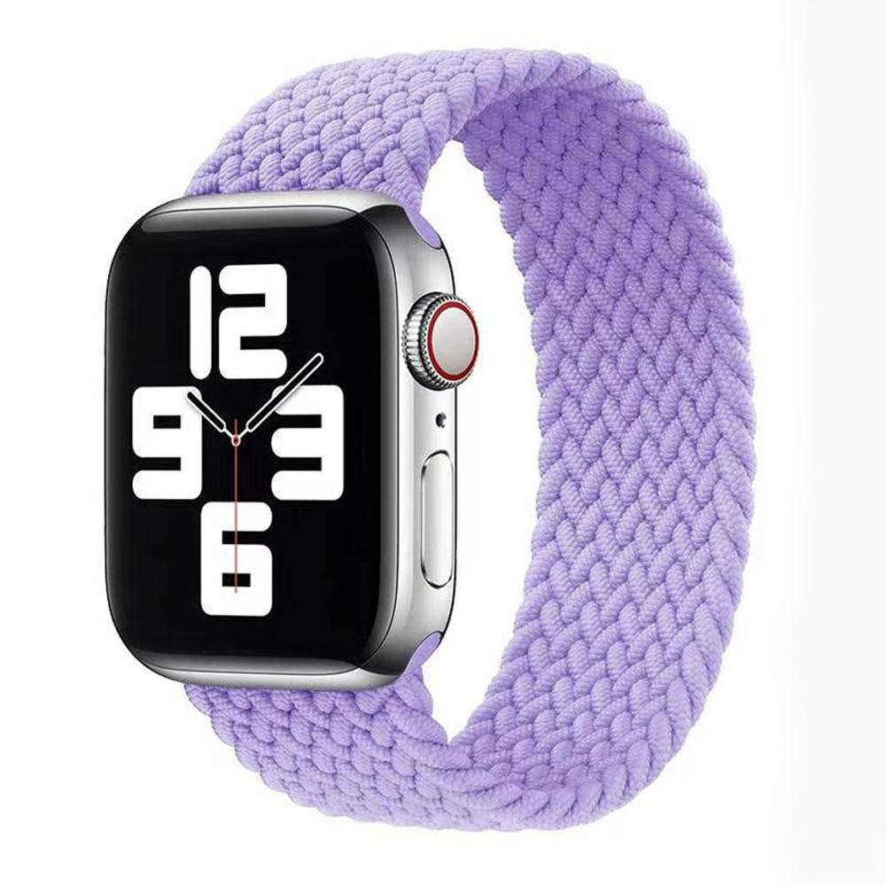 Плетеный ремешок из нейлоновой ткани Solo Loop для Apple Watch Band 44 мм 40 мм 38 мм 42 мм эластичный браслет для Iwatch Series 6 SE 5 4 3