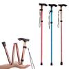 Folding Cross Country Cane Aluminum Walking Sticks Comfort Handle Wading Staff Hiking Equipment