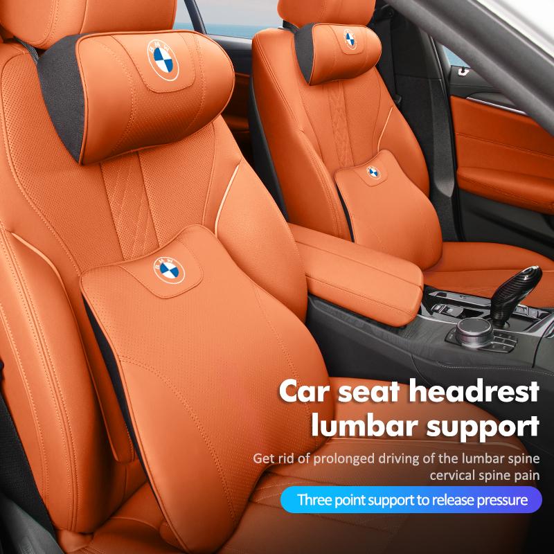 For BMW New Car Headrest Neck Support Protect Pillow Pad Lumbar Support Pillows X3 X5 M5 M3 E46 E90 E60 F10 E39 F30 E36 G30 E87 YA1