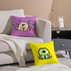Cushion Cover Anti-dustmite Pillowcase Invisible Zipper Silky Short Plush Sofa Cushion Cover Cute Portrait