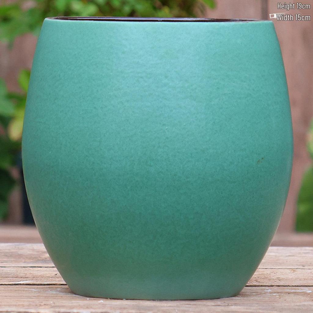 Large Ceramic Terracotta Flower Pot for Balcony and Living Room - Ideal for Succulents, Orchids, Green Radish, and Plants